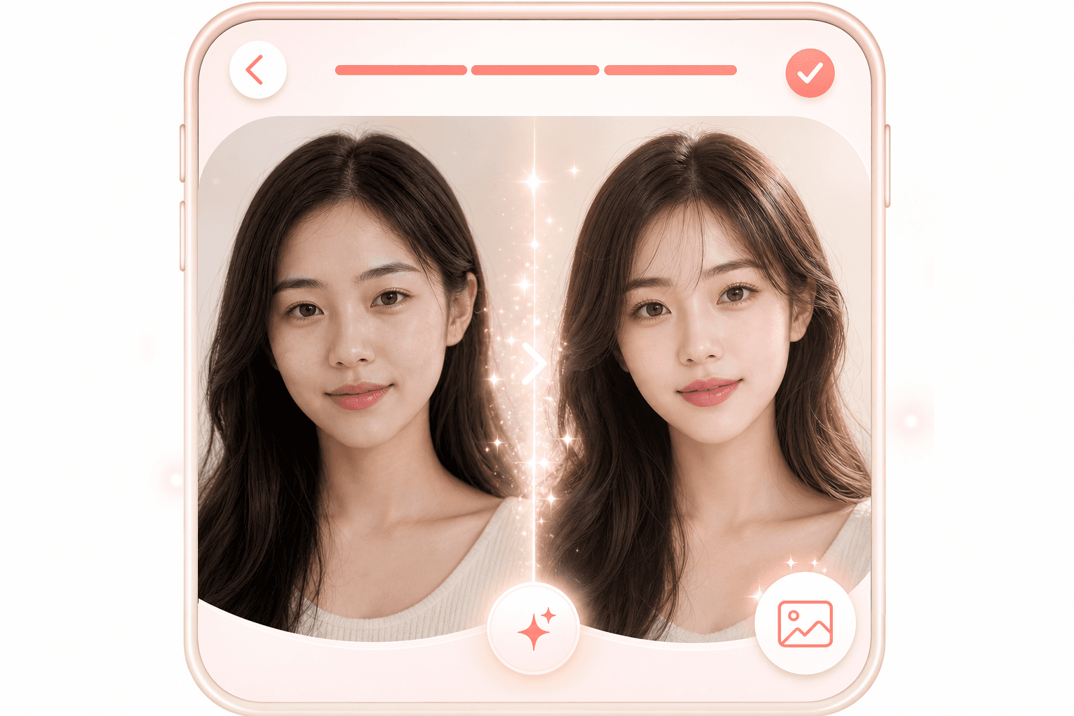 変換結果を確認する画面のイメージ